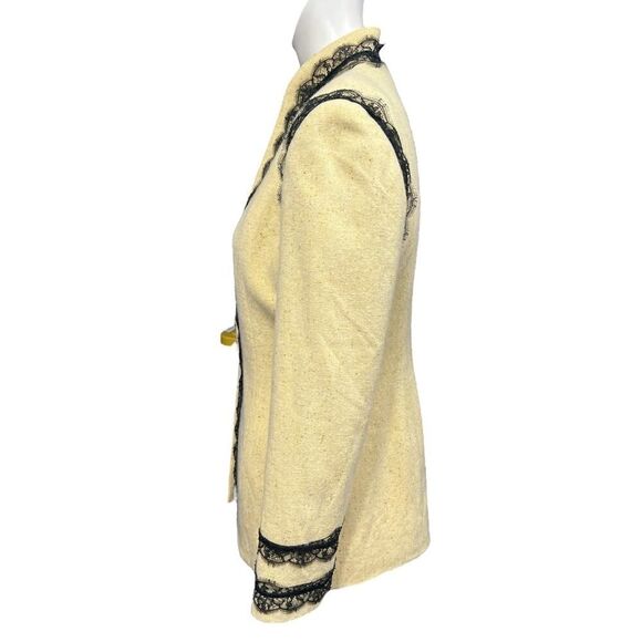 Zang Toi Dress & Jacket XS/S 100% Cashmere Lace Trim Extra Small - Small - Picture 4 of 11